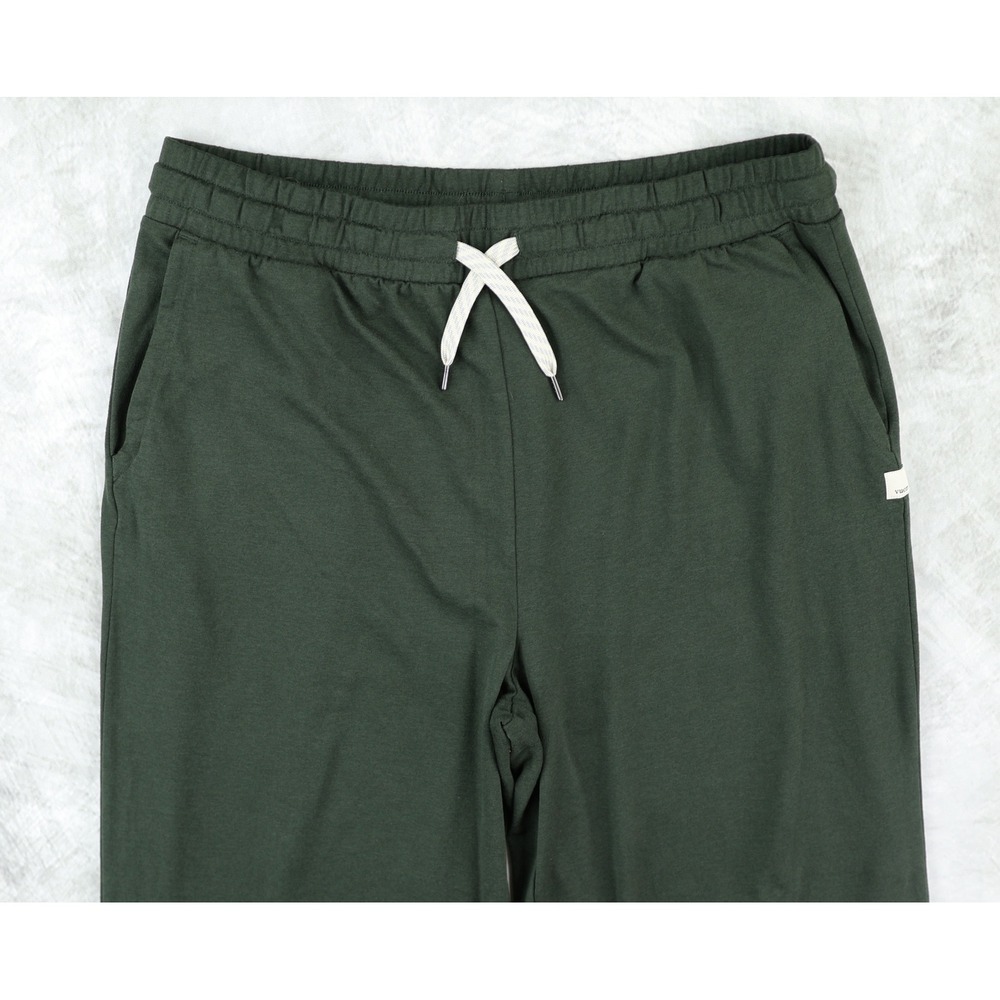 Vuori Dark Green Wide-Leg Track Pants - Picture 3 of 12